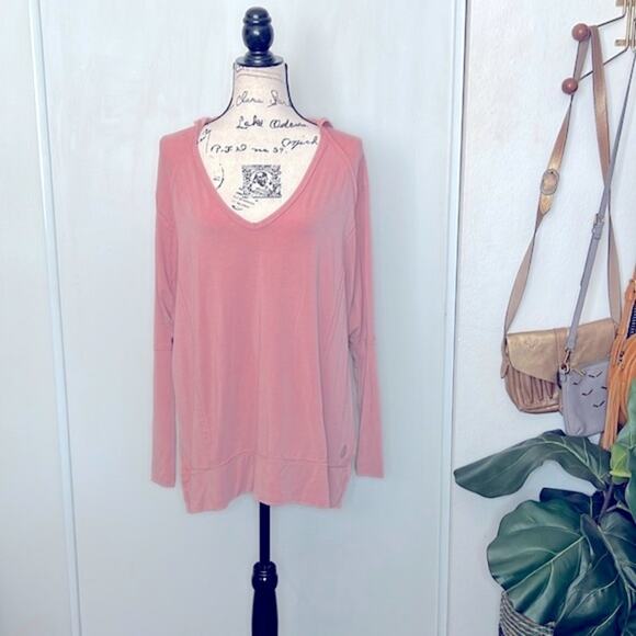 Free People Soul Circle Hooded Shirt size Medium - Picture 2 of 13